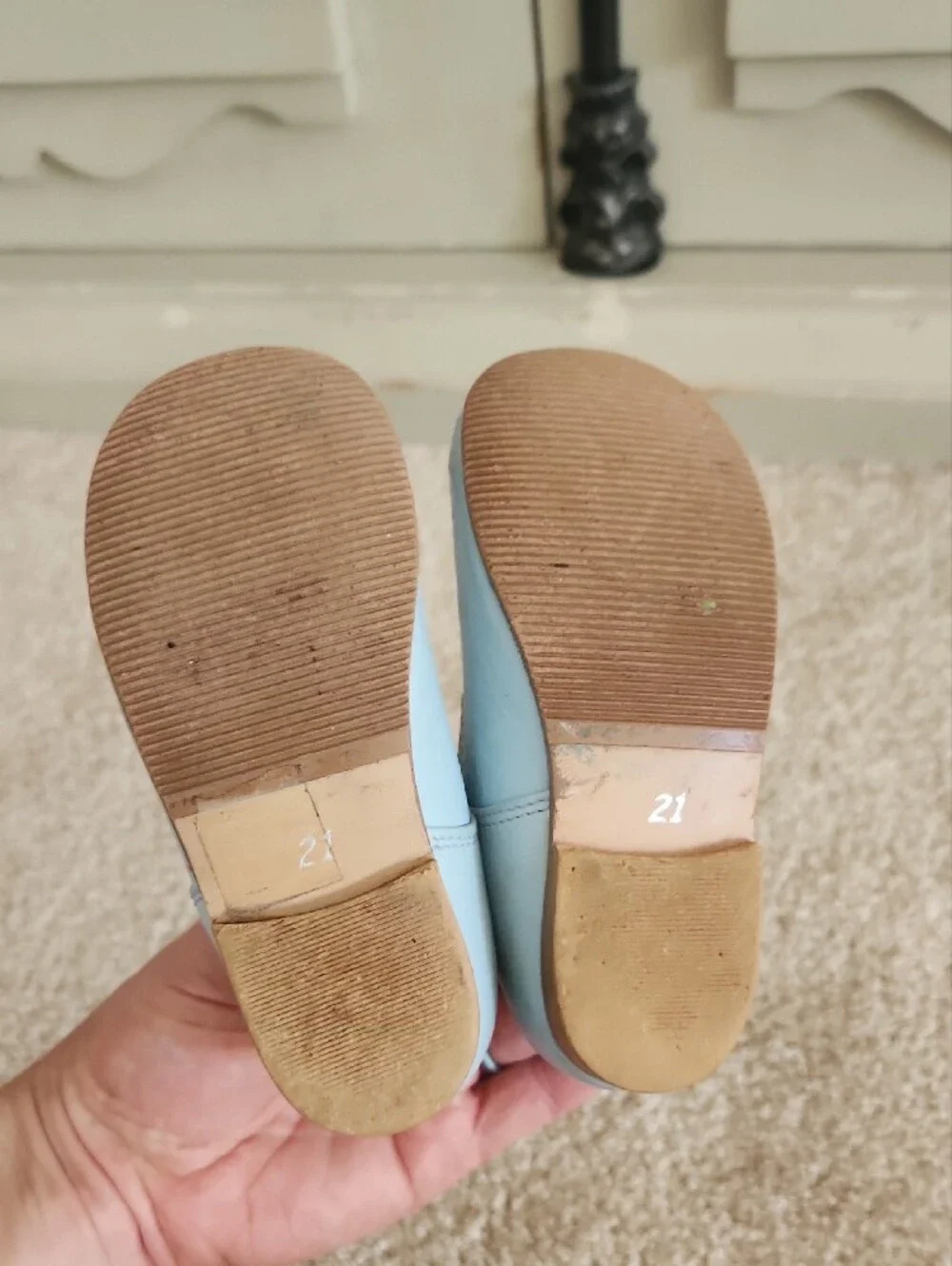 Sal & Pimenta Girls Blue Mary Jane Shoes Classic Strap Size US 5/ 5.5/ EU 21